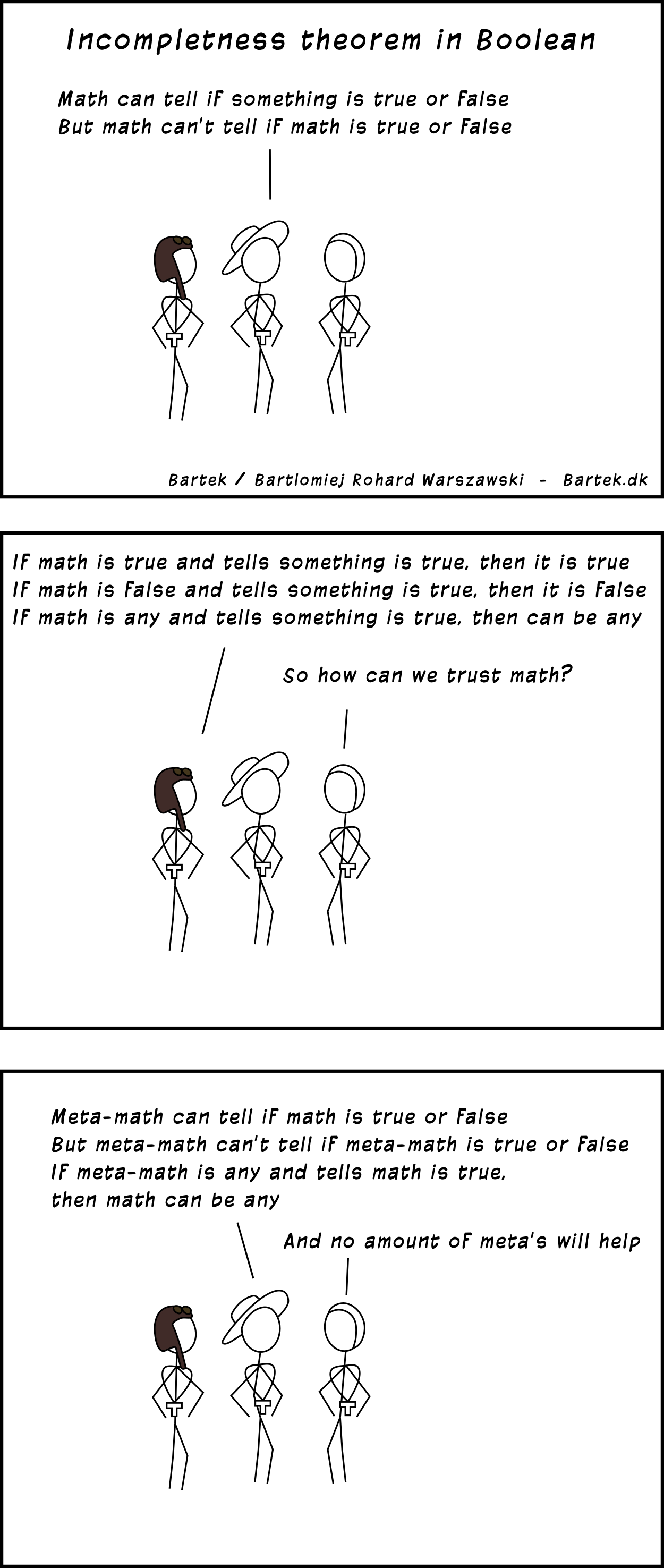 comic: Incompletness theorem in Boolean
