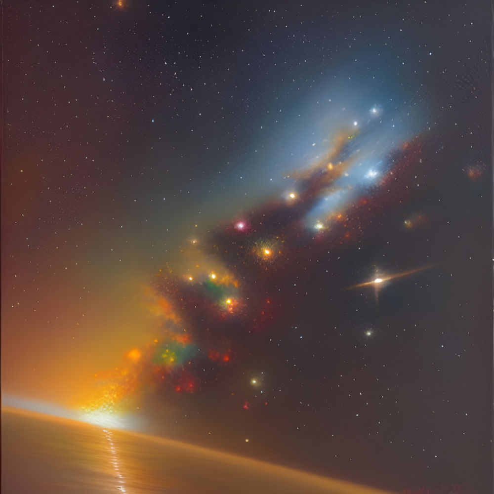 stars blinking differently but together